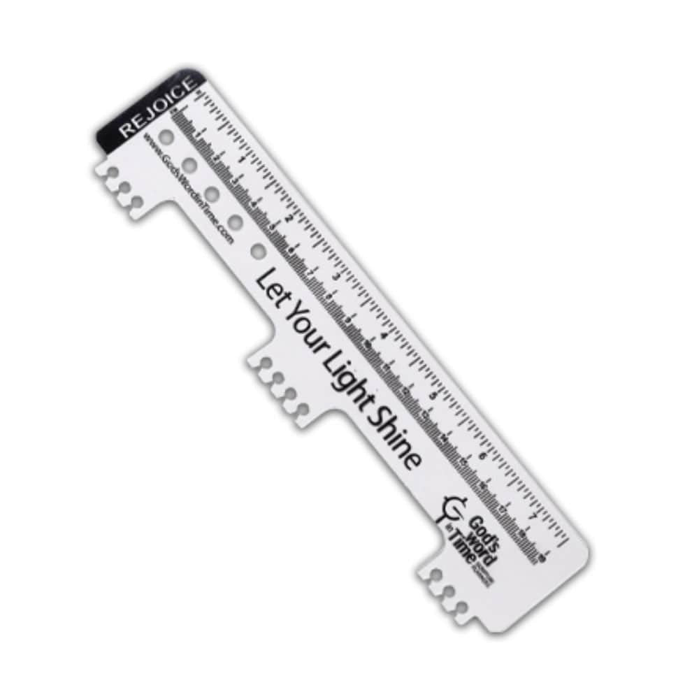 Clear Plastic Ruler Bookmark - God's Word in Time