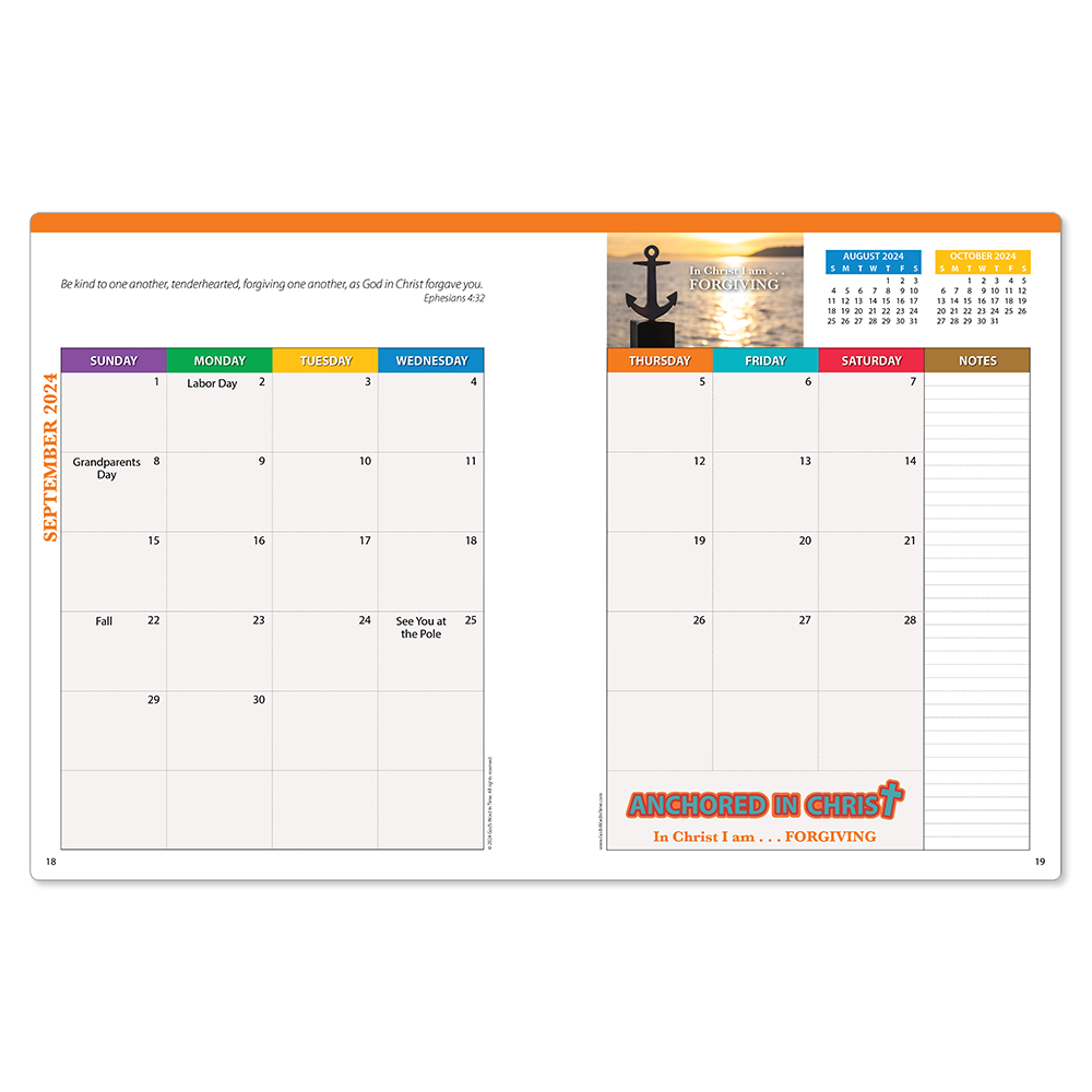 202425 Elementary Middle School Teacher Scripture Planner in ESV God