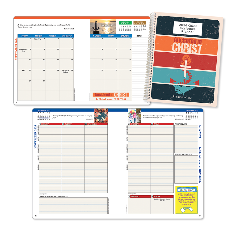 Customized 202425 Secondary Grades Scripture Planner (ESV) God